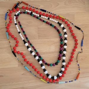 LOT of vintage beaded necklaces from an estate sale. Varying lengths.